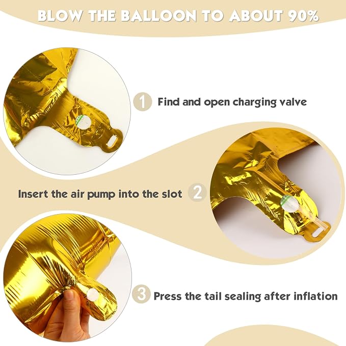 40 Inch Gold Number 7 Balloon Birthday Party Decorations - Image 6