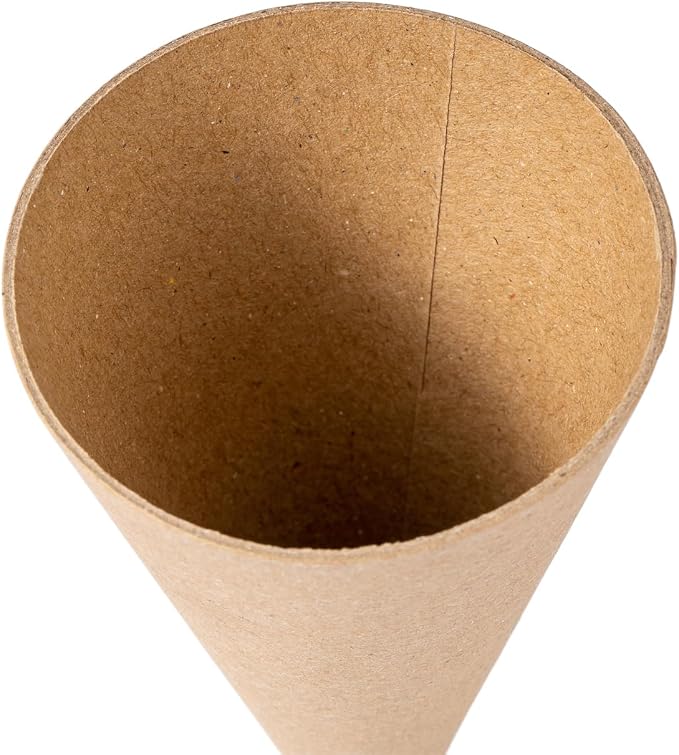 Crafjie 20PCS Paper Mache Cones Open Bottom Variety Pack Set of 4pcs 13.75x5 - Image 3