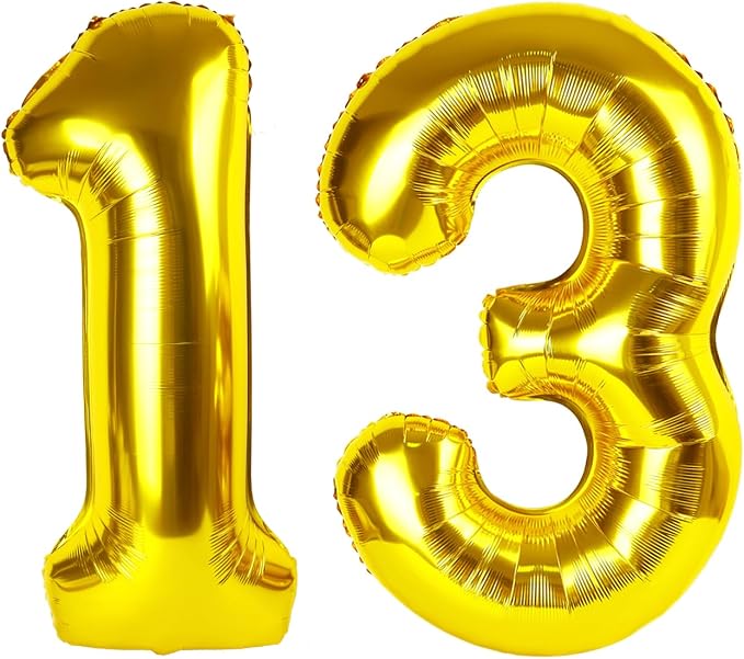 Numbers 12 Balloon 40Inch Gold Balloons by Argthjy