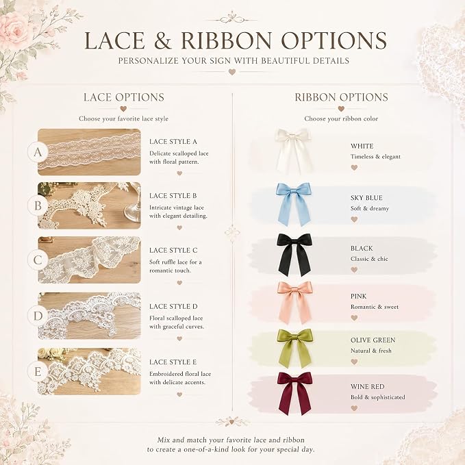 Personalized Sheer Wedding Welcome Sign Banner - Image 7