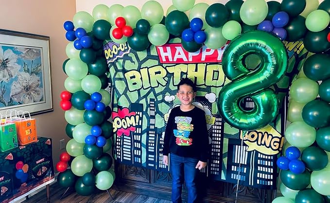 24 Balloon - Green Birthday Number Balloons, 40 Inch Decorations Men Women | - Image 2
