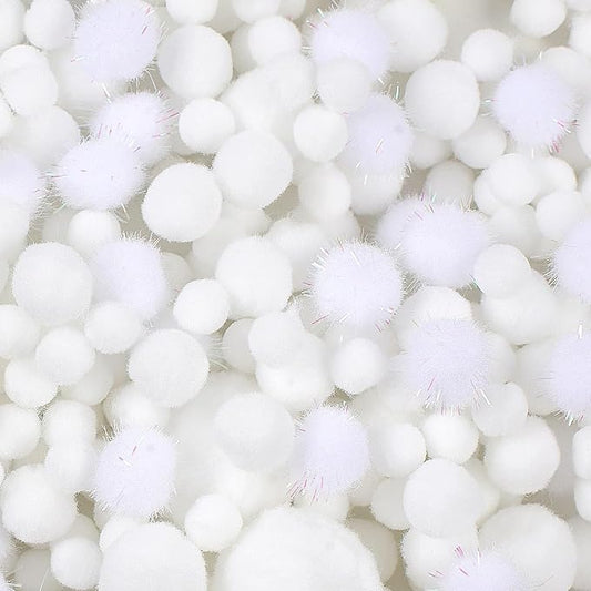 900 PCS Pom Poms, Soft and Fluffy Craft Pom Poms, by Phinus