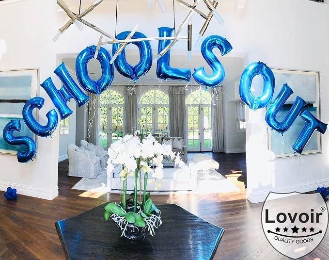 Lovoir 40 Inch Large Blue Letter U Balloons Big Size Jumbo Mylar Foil Helium - Image 3