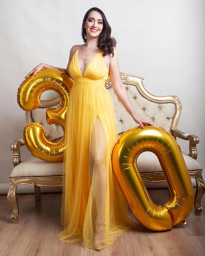 Gold 17 Balloon - Image 7