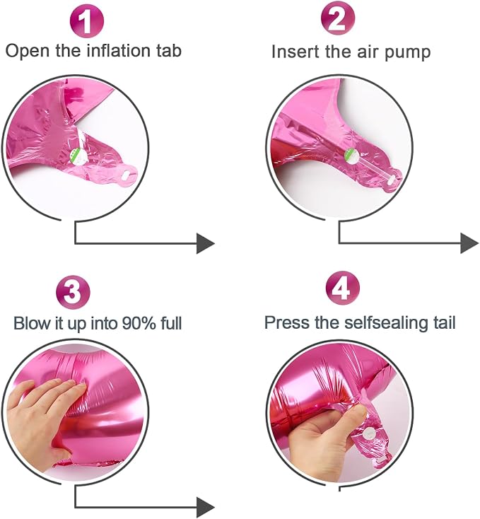 Pink Number 6 Balloon 40 Inch - Image 6