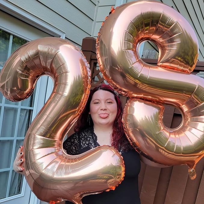 Rose Gold 8 Balloon - Image 8