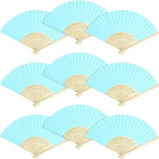 50 Piece Paper Fans by Grosun