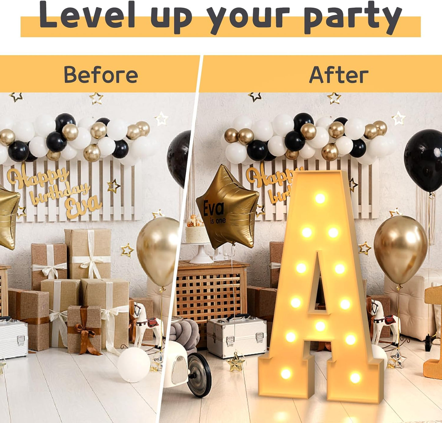 imprsv 4FT Marquee Light Up Letters for Birthday Party Decorations Large Marquee Letters for Wedding Event Bridal Shower Engagement Anniversarty Party Decor,Letter D