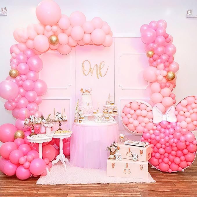 PartyWoo Light Pink Balloons 50pcs Pastel Pale Baby Pink Color | 12 Inch - Image 5