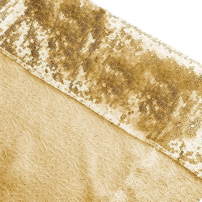 SquarePie 20x10ft Gold Sequin Backdrop, High Density Non-Transparent Glitter - Image 9