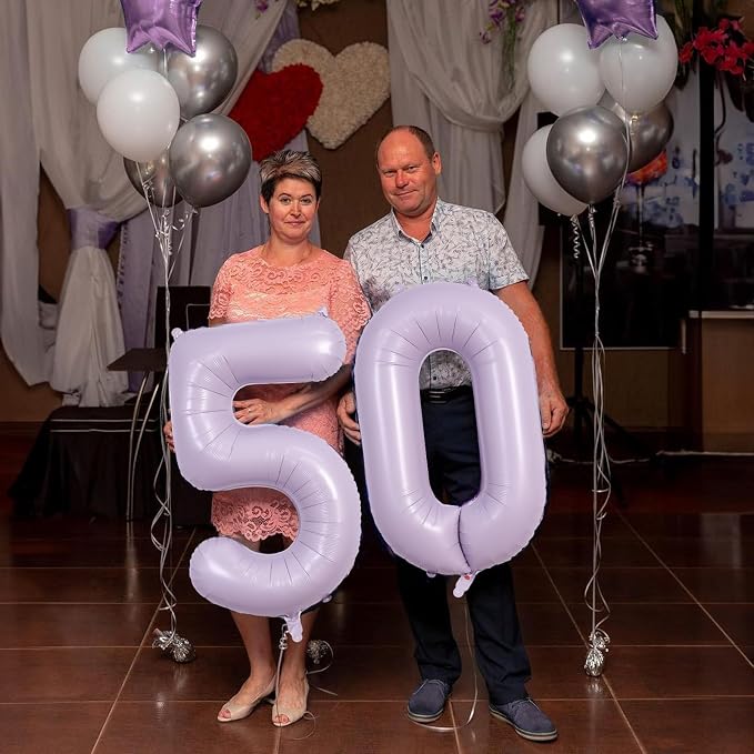 Dusty Purple 60th Birthday Balloons - Image 3
