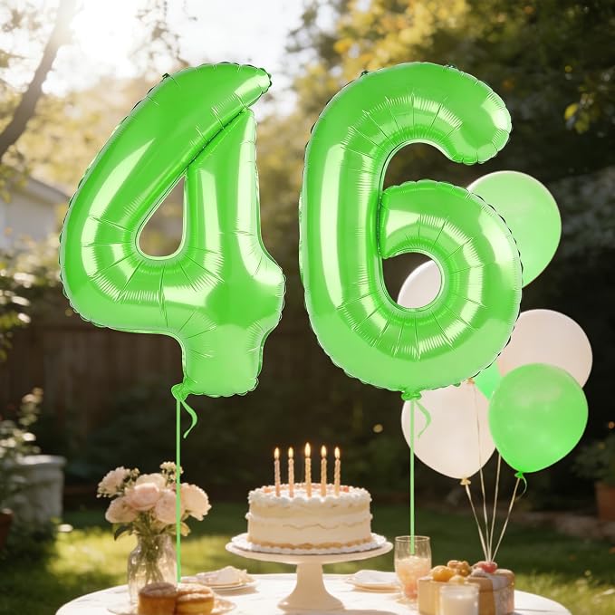 40 Inch Number 46 Balloons for 46th Birthday Party Decorations, 0-100 Fruit - Image 3