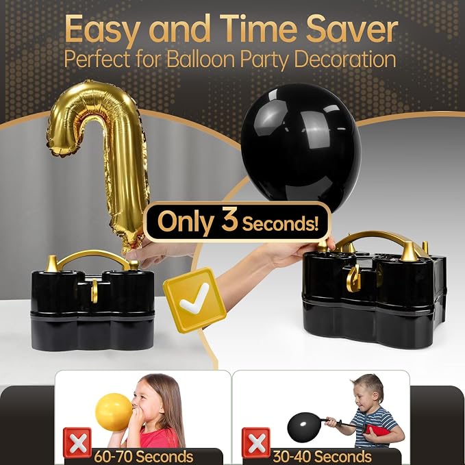 Air 3-in-1 Balloon Pump Electric Inflator Blower Machine | Dual-Balloon - Image 3