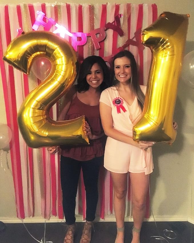 Number 25 Balloons 40 Inch for 25th 52 Birthday Party Decorations, - Image 2