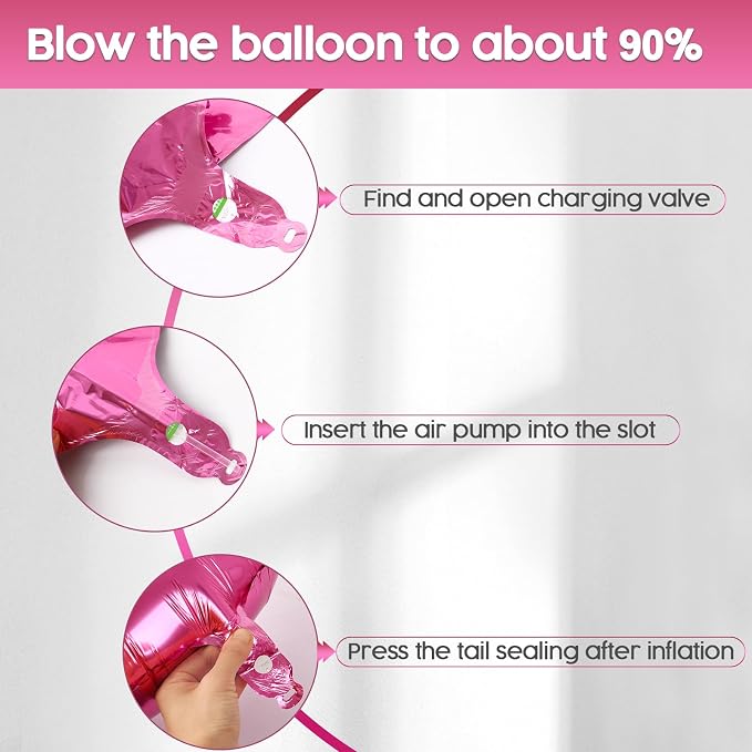 1 Balloon - Pink Birthday Number Balloons, 40 Inch Decorations Men Women | Pink - Image 6