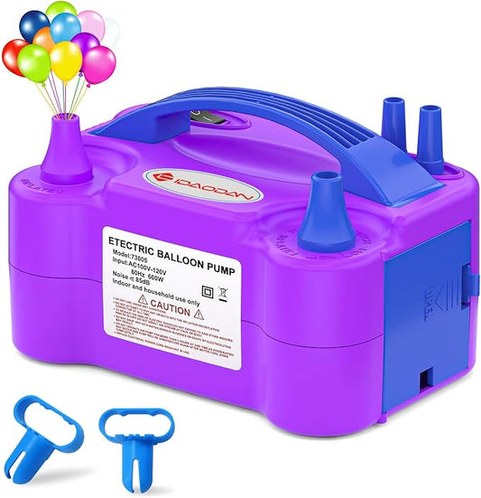 IDAODAN Electric Balloon Pump, Portable Electric Balloon Blower Machine by IDAODANBalloonArchStandDecorations