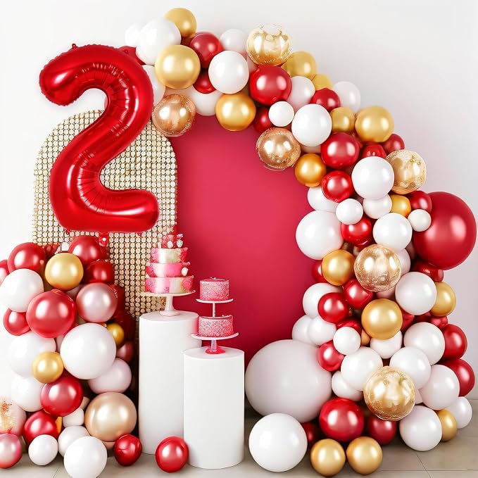 Red Number 22 Balloons, 40 Inch Big Large Foil Number Balloons, Jumbo Giant - Image 6