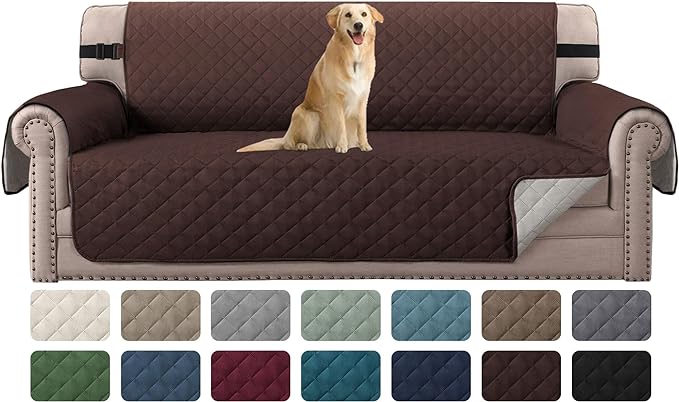 H.VERSAILTEX Sofa Slipcover Reversible Sofa Cover Seat Width Up to 66" Water by HVERSAILTEX