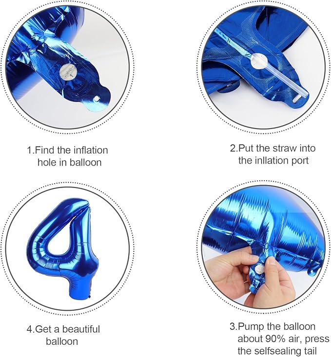 Numbers 50 Balloon 40Inch Cream Balloons - Image 6