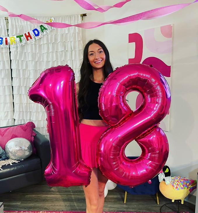 Hot Pink 18 Balloon - Image 4