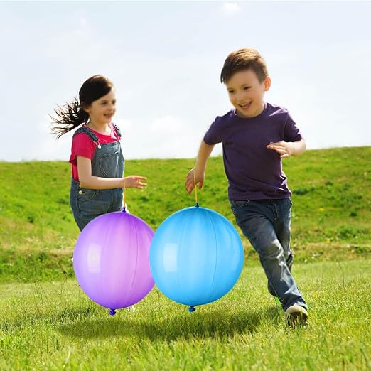 LEEZZIZZ 30Pcs Punch Balloons, Thickened Neon Punching Balloon Heavy Duty Party - Image 6
