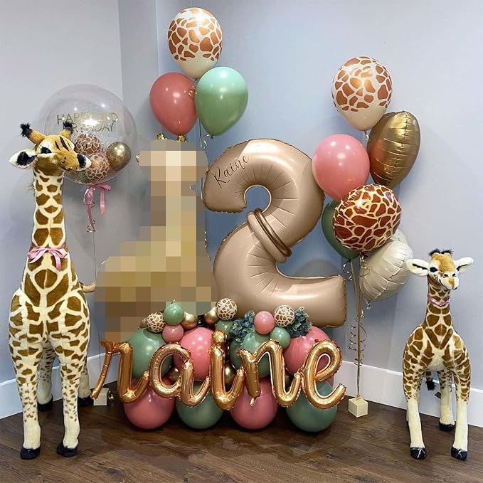 Beige Number 70 Birthday Balloons, 40 Inch Large Cream Foil Number 7 and 0 - Image 5