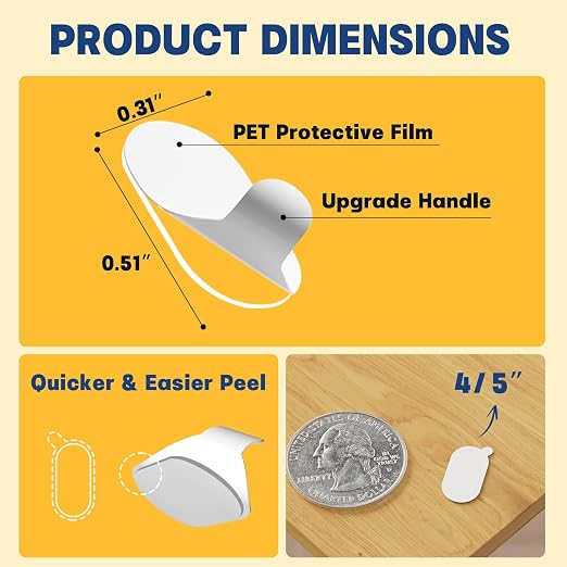 100Pcs Adhesive Glue Stick Dots Double Sided Sticky Tack Removable - Image 2