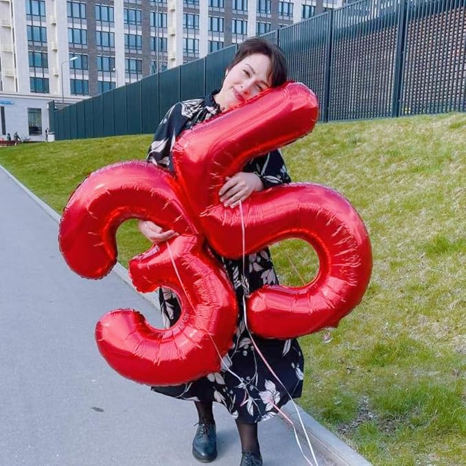 Birthday Number Balloons 40 Inch 4 Balloon - Image 2