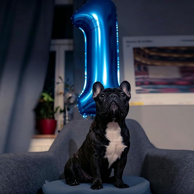 40 Inch Navy Blue Number 2 Foil Balloon - Image 2
