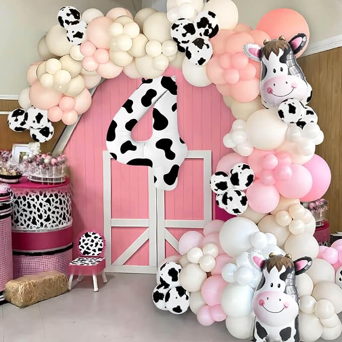 40 Inch Cow Print Balloon, Number 4 balloons Cow Balloons - Image 5