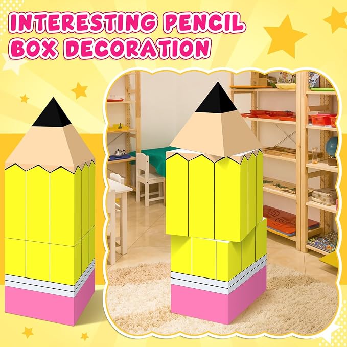 3 Pcs Back to School Decoration Large Pencil Boxes Pencil Decorations - Image 7
