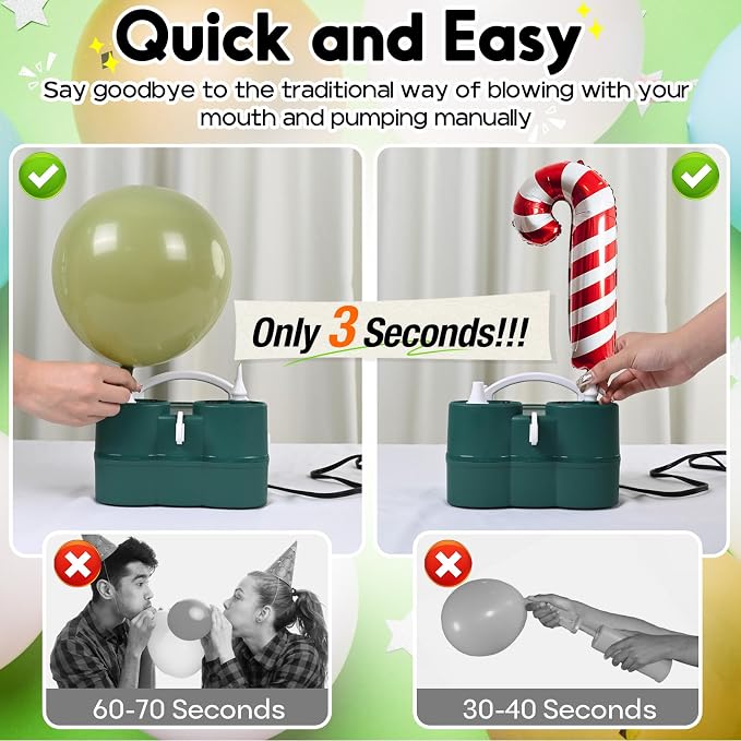 3-in-1 Electric Balloon Pump, Portable Air Pump - Image 4