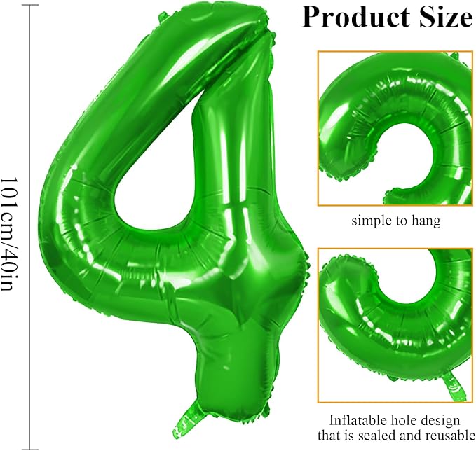 Number 14 Balloons for 14th Birthday Party Decorations, 0-100 Large No.14 - Image 2
