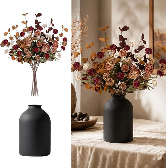 BLOSMON Fall Brown Flowers for Centerpieces, Dining Room Table Decoration | by Blosmon