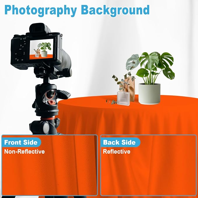 Orange Photography Backdrop for Photoshoot, 10x20 FT | Versatile Studio Photo - Image 7