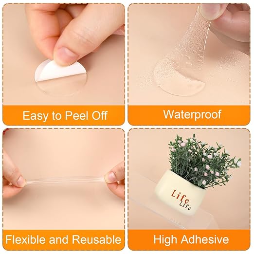 JANYUN 560 Pcs Double Sided Sticky Dots Removable Round 30 mm Putty Dots - Image 5