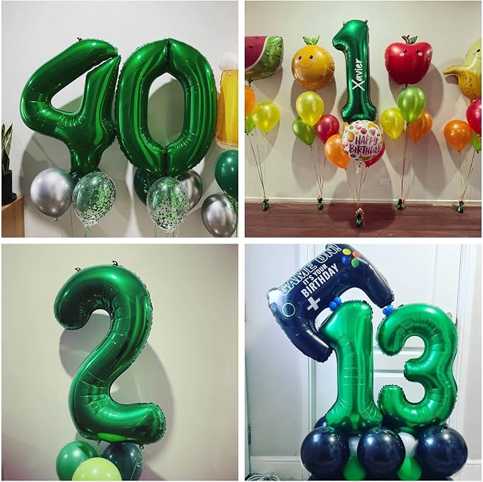Number 23 Dark Green Balloons 40 Inch Giant Green 23 32 Numer Foil Helium - Image 5
