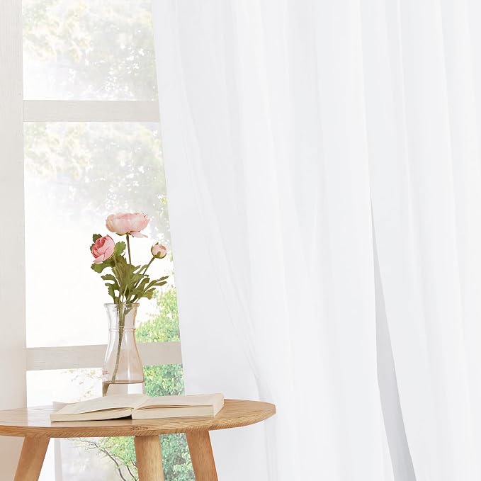 PONY DANCE Pure White Curtains - Image 8