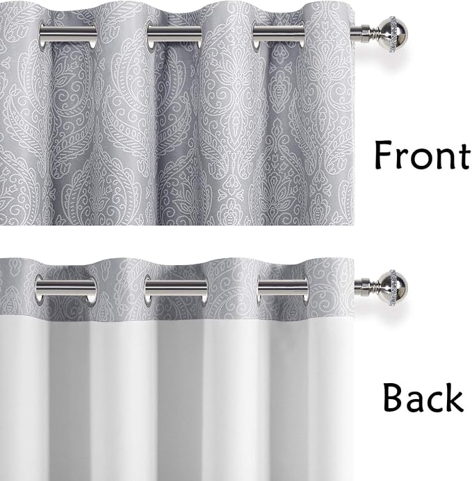 DWCN Extra Long Ombre Blackout Curtains - Image 4