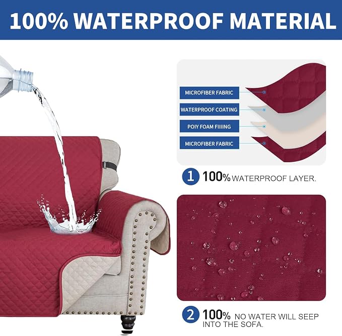 XINEAGE Oversized Sofa Cover Waterproof Couch Covers - Image 5