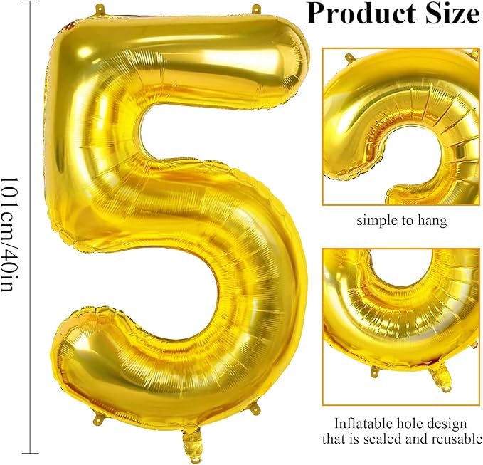 Number 59 Balloons for 59th Birthday Party Decorations, 0-100 Large No.59 - Image 2