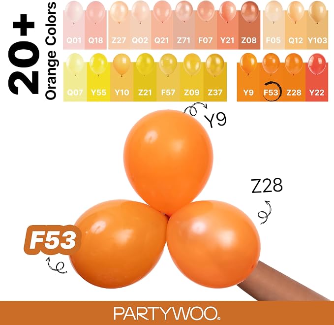 PartyWoo Burnt Orange Balloons 100pcs Terracotta Fall Color 18 12 10 5 Inch | - Image 4