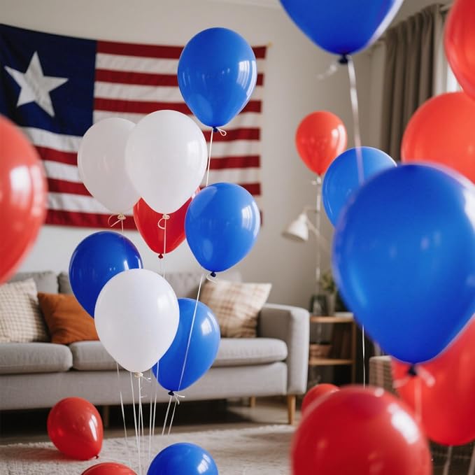Blue Balloons Blue Party Decorations 10 Pack 36 inch Round Royal Blue Balloons - Image 5