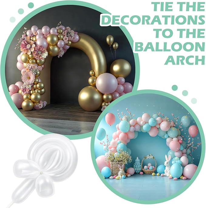 10 Pack Large Balloon Arch Clips Plastic Transparent Backdrop Spring Clamps 3.5 - Image 3