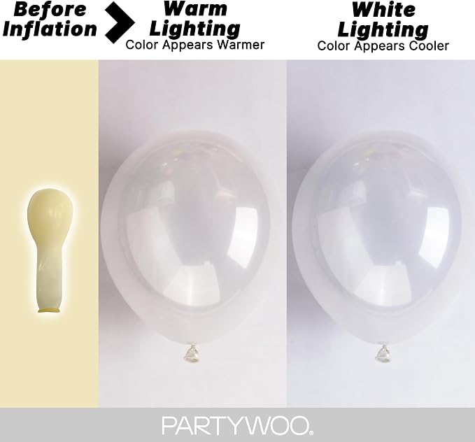 PartyWoo Clear Balloons 100pcs Different Sizes of 36 18 12 10 5 Inch | Balloons - Image 3