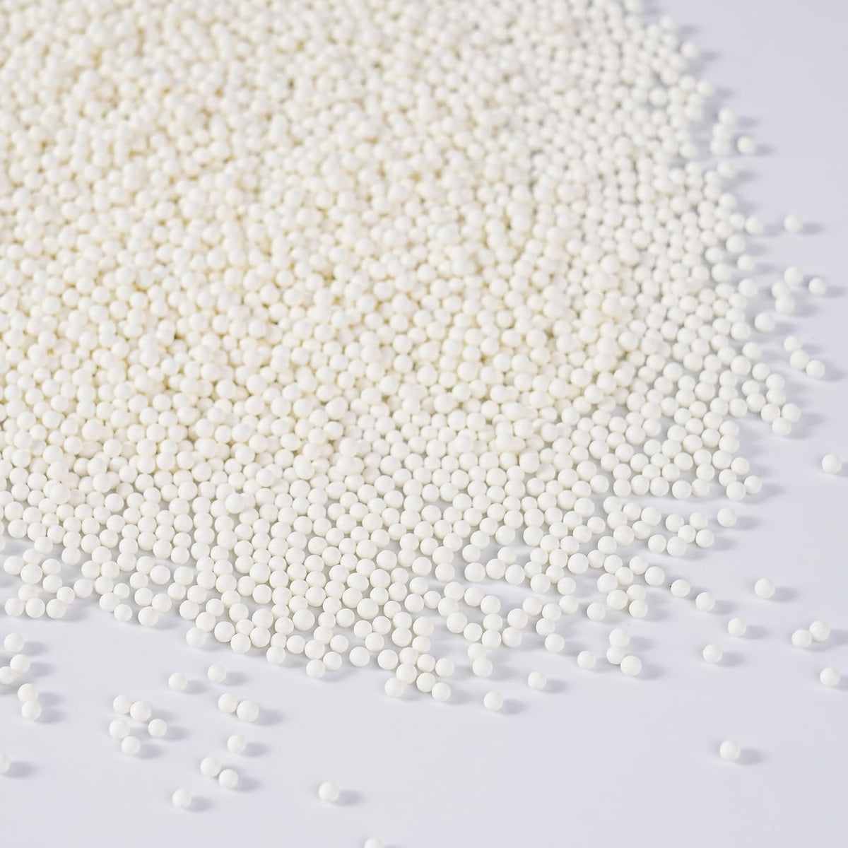 White Nonpareils Sprinkles, Edible 2mm Pearl, White Sprinkles for Cake Decorating, Cake Pops, Cupcakes, Cookies, Macaron, and Ice Cream(120g/4.23oz)