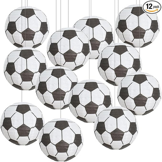 BEISHIDA 8Inch Football Paper Lanterns 12Pack Hanging Round Chinese Lantern | by Beishida