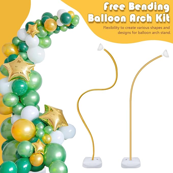 AerWo Balloon Arch Kit 9.35FT & 6FT, Free Bending Half Balloon Arch Stand - Image 5