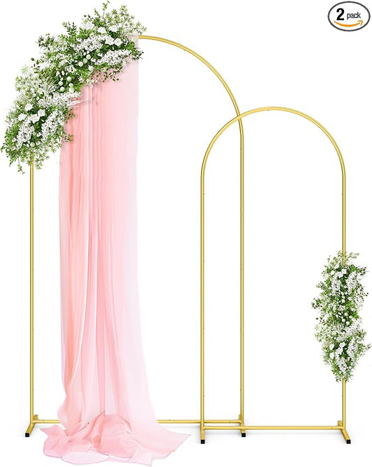 Pureegg Arch Backdrop Stand Set, 7.2 ft and 6 ft | Wedding, Baby Shower by Pureegg