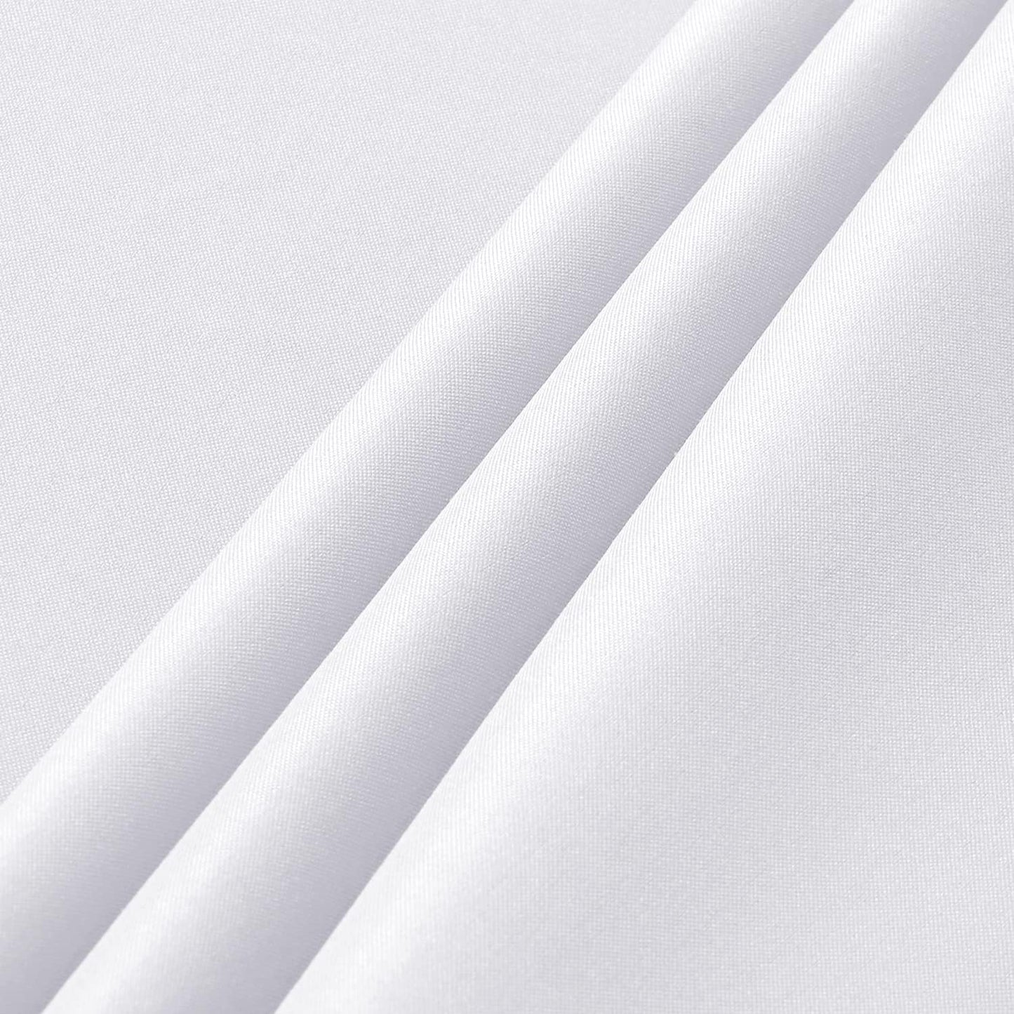 sancua 2 Pack White Tablecloth 60 x 84 Inch, Rectangle 4 Feet Table Cloth - Stain and Wrinkle Resistant Washable Polyester Table Cover for Dining Tables, Buffet Parties and Camping